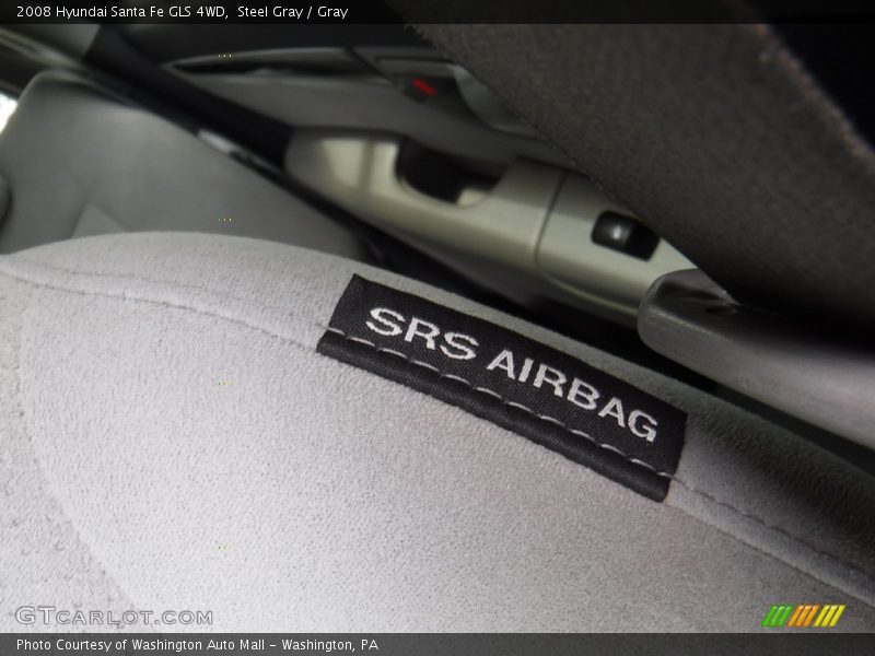 Steel Gray / Gray 2008 Hyundai Santa Fe GLS 4WD