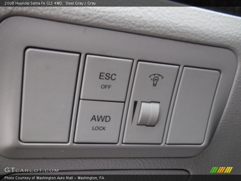 Steel Gray / Gray 2008 Hyundai Santa Fe GLS 4WD