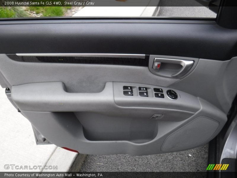 Steel Gray / Gray 2008 Hyundai Santa Fe GLS 4WD