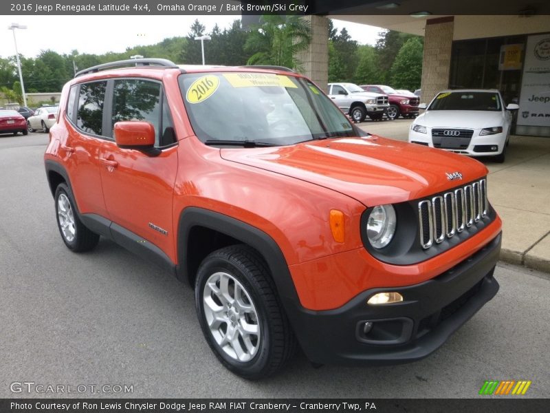 Omaha Orange / Bark Brown/Ski Grey 2016 Jeep Renegade Latitude 4x4