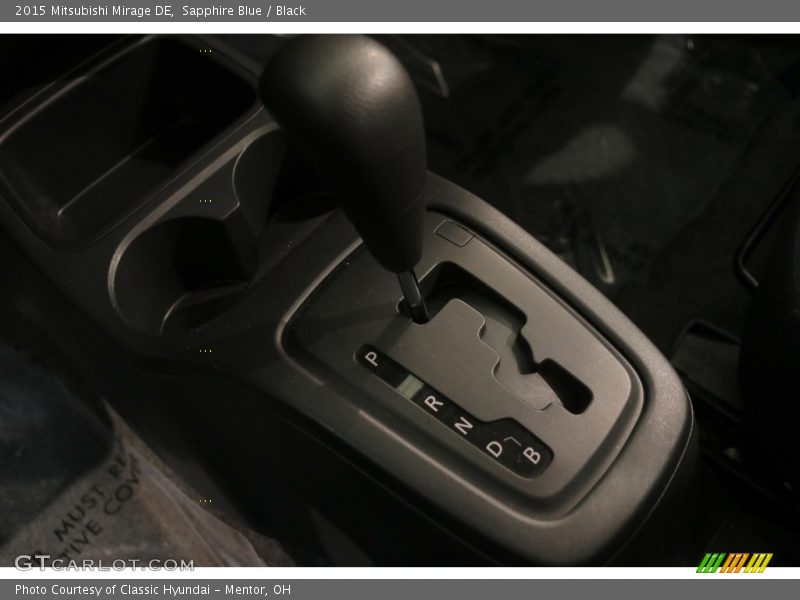 Sapphire Blue / Black 2015 Mitsubishi Mirage DE
