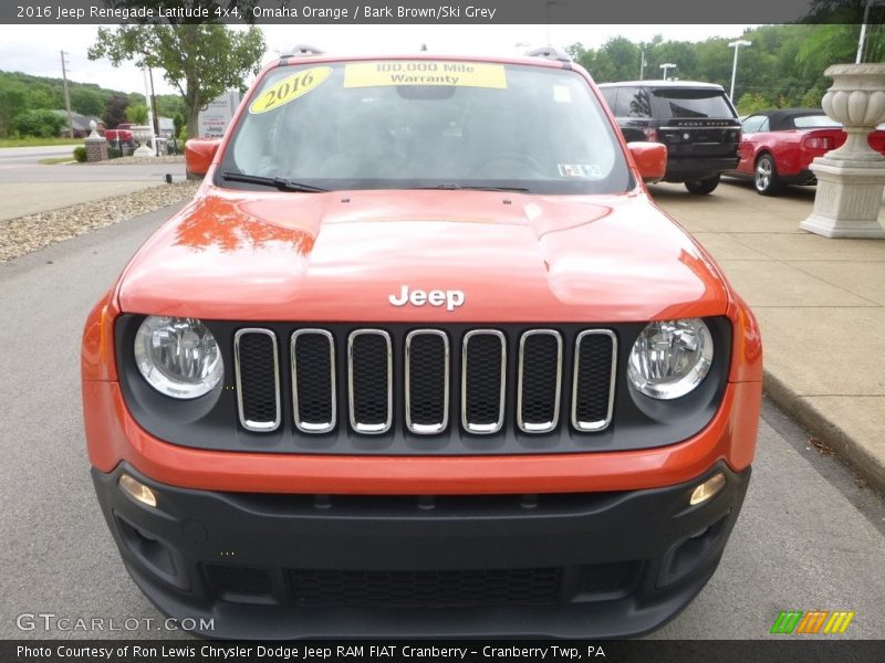 Omaha Orange / Bark Brown/Ski Grey 2016 Jeep Renegade Latitude 4x4