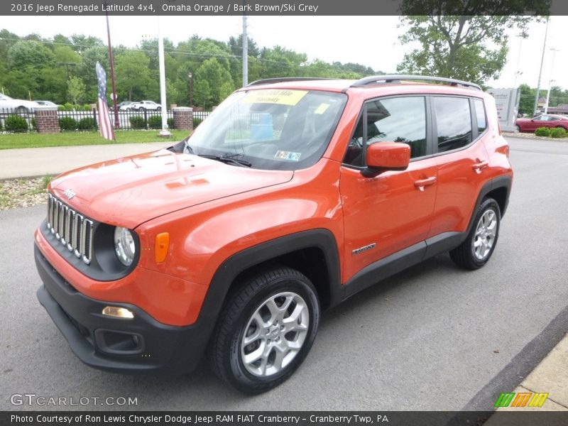 Omaha Orange / Bark Brown/Ski Grey 2016 Jeep Renegade Latitude 4x4