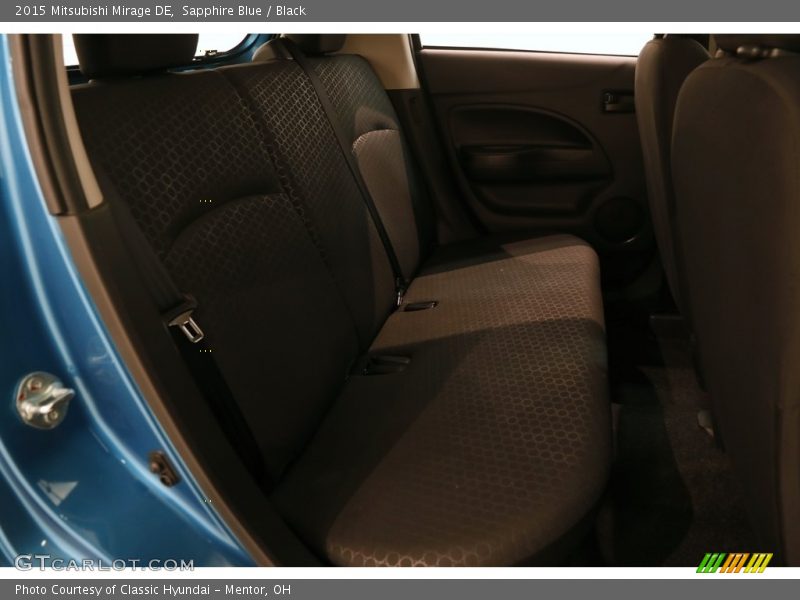 Sapphire Blue / Black 2015 Mitsubishi Mirage DE