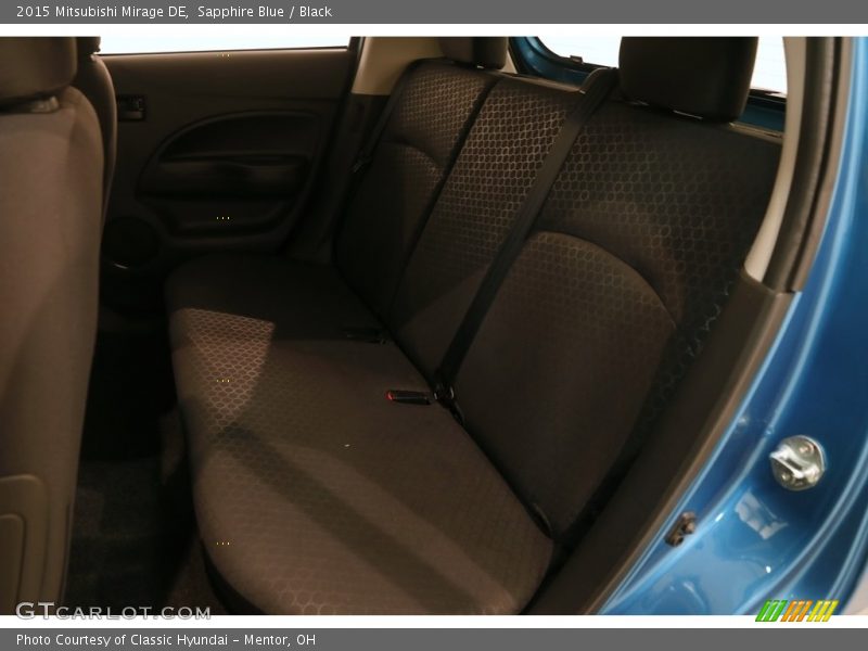 Sapphire Blue / Black 2015 Mitsubishi Mirage DE