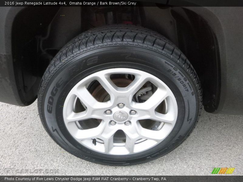 Omaha Orange / Bark Brown/Ski Grey 2016 Jeep Renegade Latitude 4x4