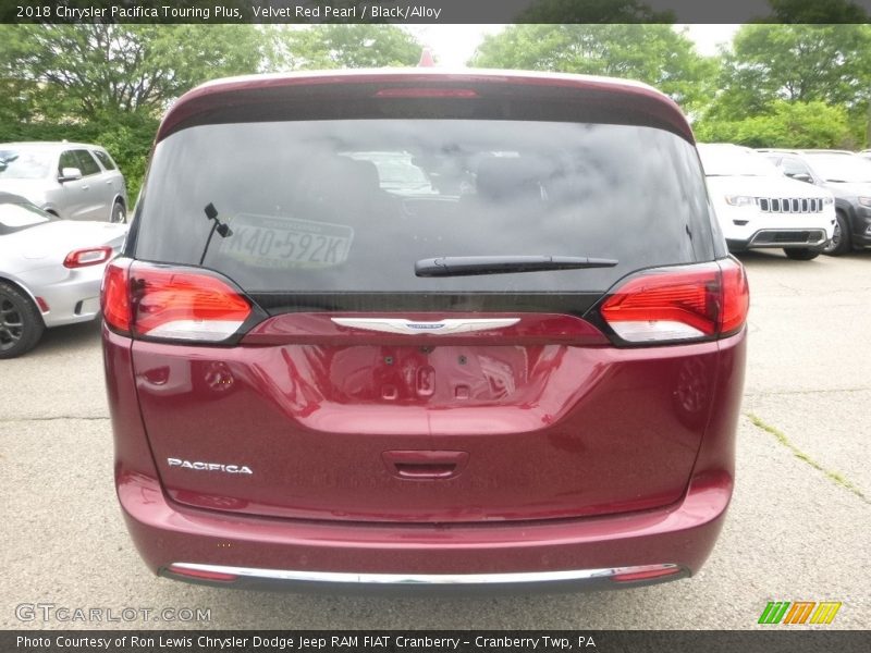Velvet Red Pearl / Black/Alloy 2018 Chrysler Pacifica Touring Plus