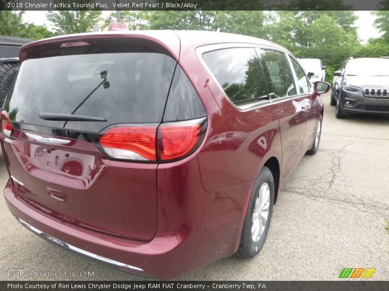 Velvet Red Pearl / Black/Alloy 2018 Chrysler Pacifica Touring Plus