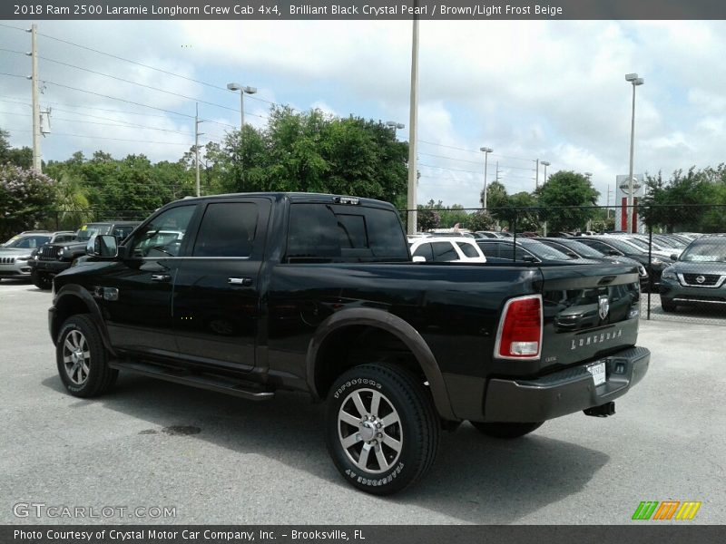 Brilliant Black Crystal Pearl / Brown/Light Frost Beige 2018 Ram 2500 Laramie Longhorn Crew Cab 4x4