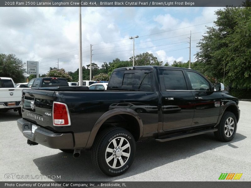 Brilliant Black Crystal Pearl / Brown/Light Frost Beige 2018 Ram 2500 Laramie Longhorn Crew Cab 4x4