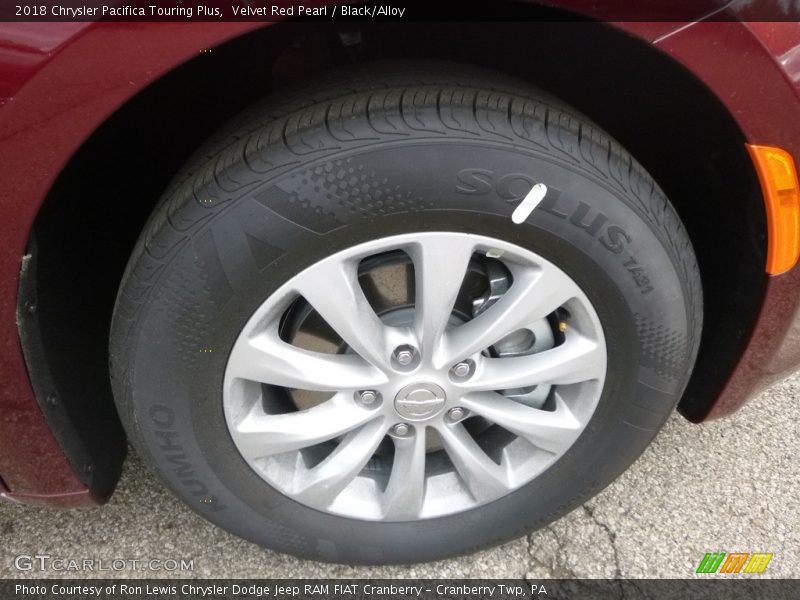 Velvet Red Pearl / Black/Alloy 2018 Chrysler Pacifica Touring Plus