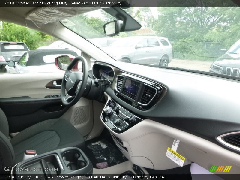Velvet Red Pearl / Black/Alloy 2018 Chrysler Pacifica Touring Plus