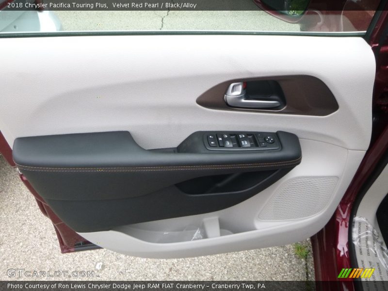 Velvet Red Pearl / Black/Alloy 2018 Chrysler Pacifica Touring Plus