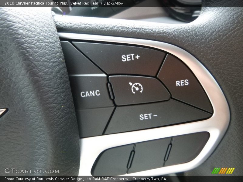 Velvet Red Pearl / Black/Alloy 2018 Chrysler Pacifica Touring Plus