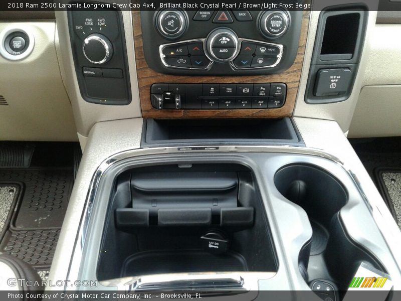 Brilliant Black Crystal Pearl / Brown/Light Frost Beige 2018 Ram 2500 Laramie Longhorn Crew Cab 4x4