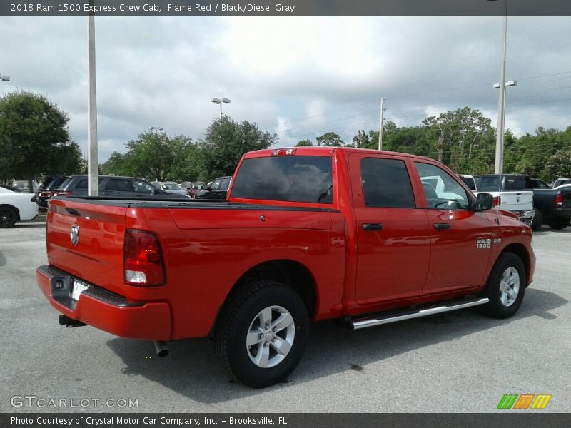 Flame Red / Black/Diesel Gray 2018 Ram 1500 Express Crew Cab