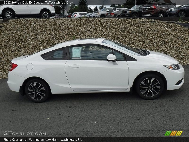 Taffeta White / Gray 2013 Honda Civic EX Coupe
