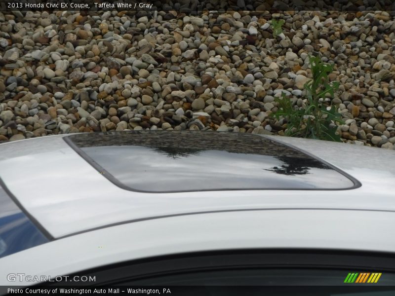 Taffeta White / Gray 2013 Honda Civic EX Coupe