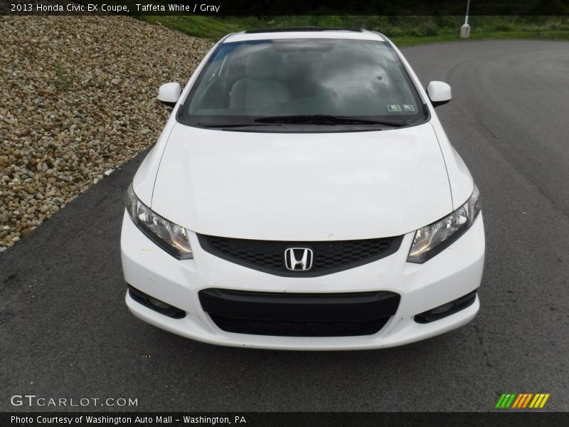 Taffeta White / Gray 2013 Honda Civic EX Coupe