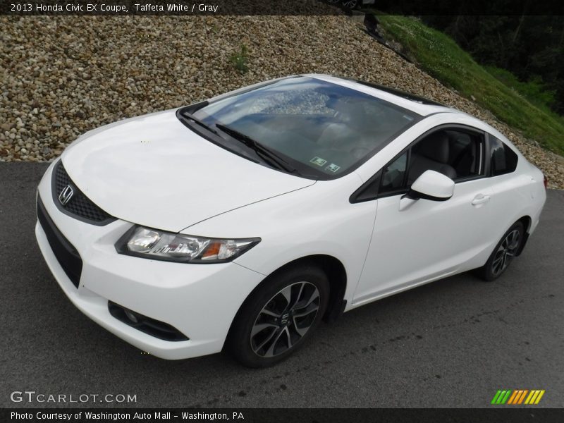Taffeta White / Gray 2013 Honda Civic EX Coupe