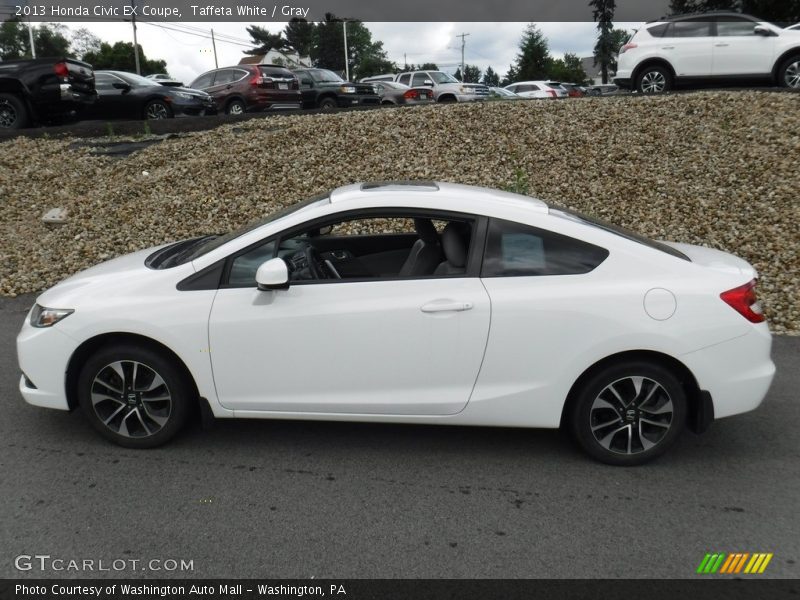 Taffeta White / Gray 2013 Honda Civic EX Coupe