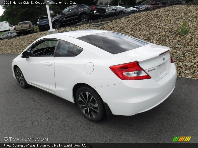 Taffeta White / Gray 2013 Honda Civic EX Coupe