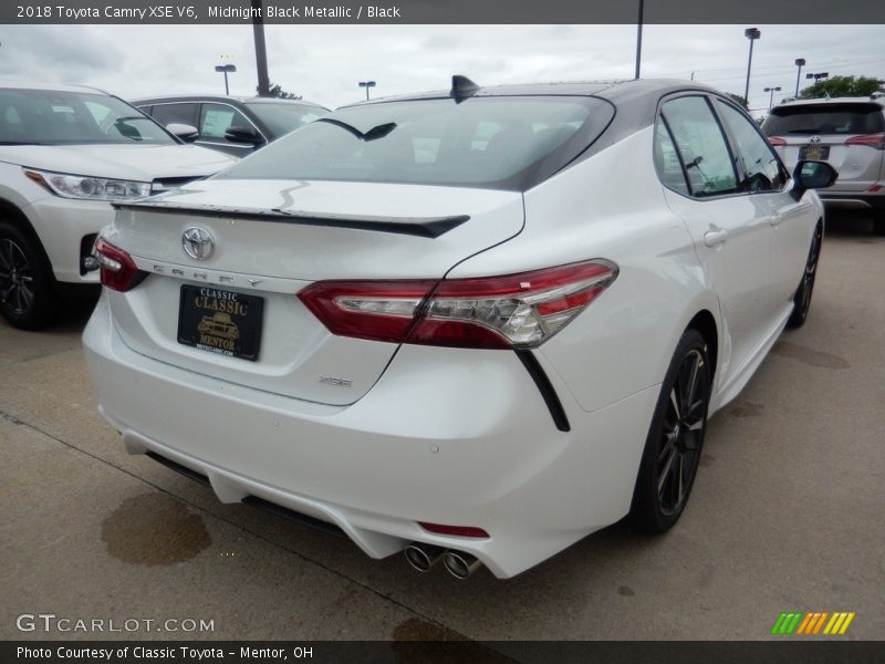 Midnight Black Metallic / Black 2018 Toyota Camry XSE V6
