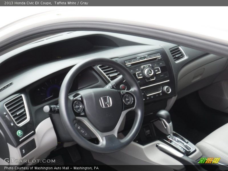 Taffeta White / Gray 2013 Honda Civic EX Coupe