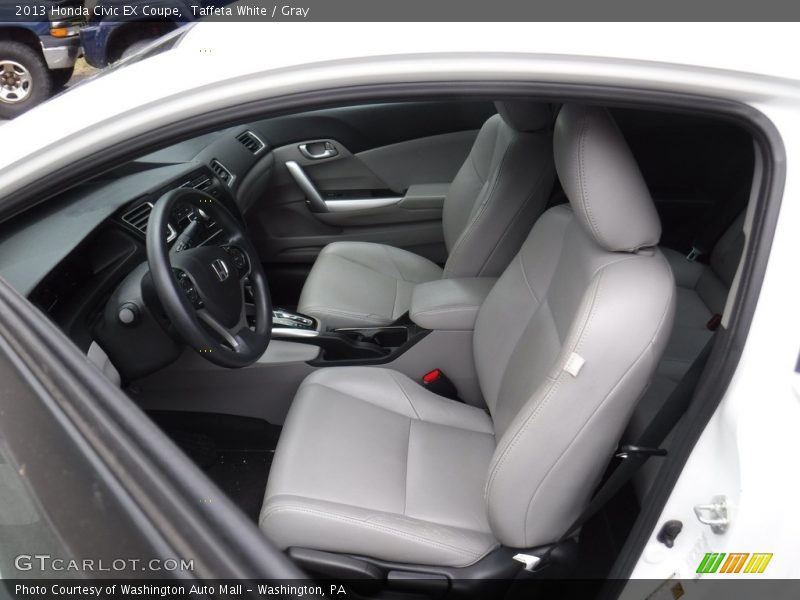 Taffeta White / Gray 2013 Honda Civic EX Coupe