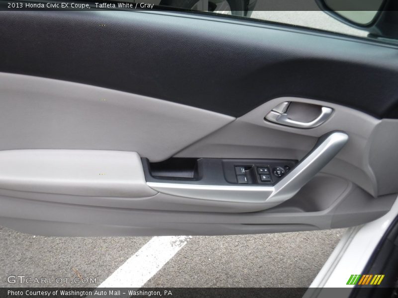 Taffeta White / Gray 2013 Honda Civic EX Coupe