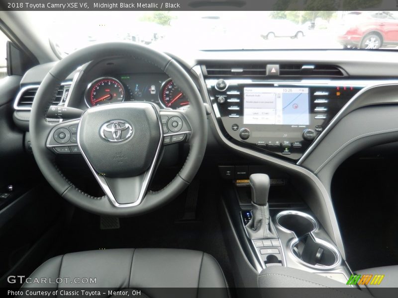 Midnight Black Metallic / Black 2018 Toyota Camry XSE V6