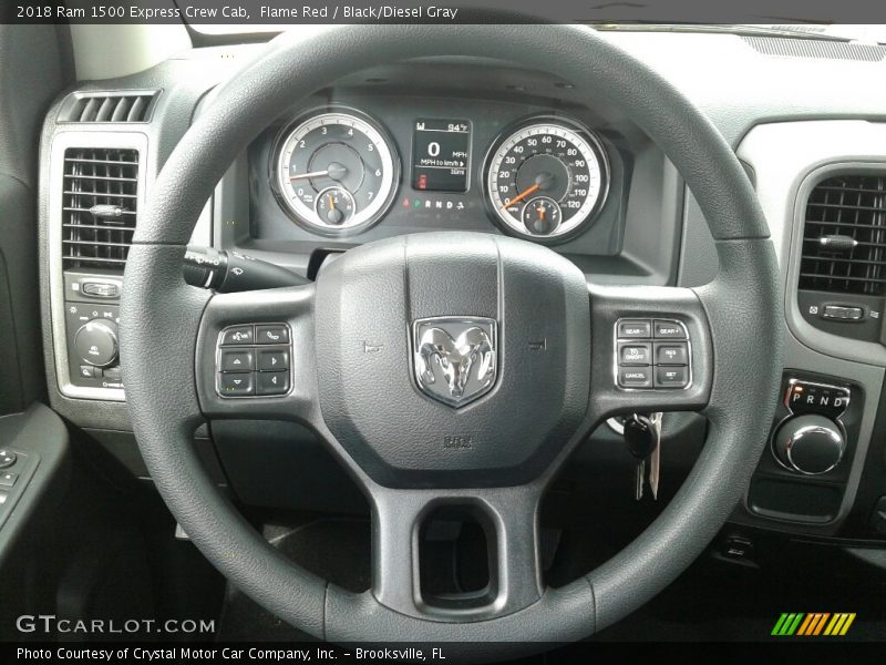 Flame Red / Black/Diesel Gray 2018 Ram 1500 Express Crew Cab