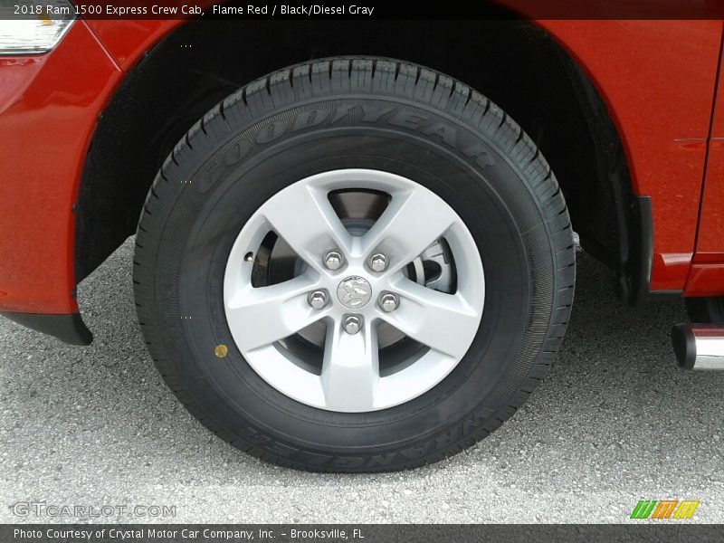 Flame Red / Black/Diesel Gray 2018 Ram 1500 Express Crew Cab