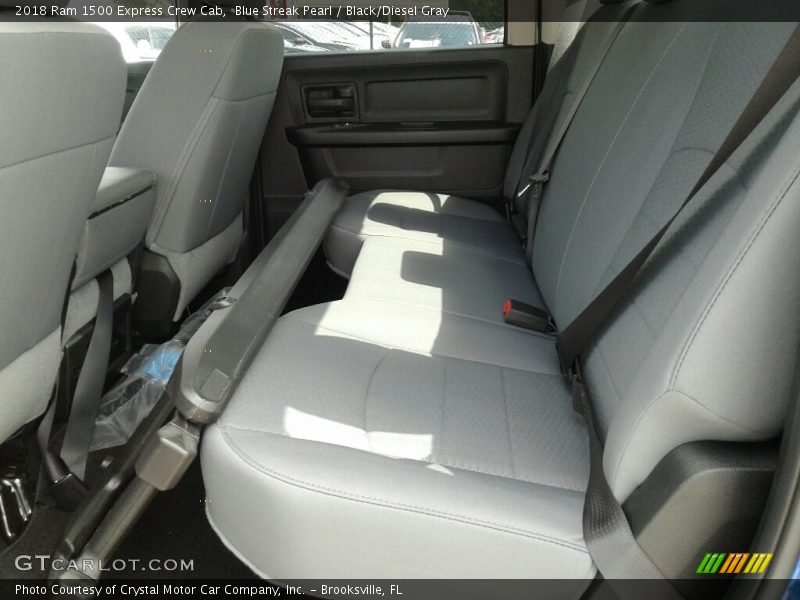 Blue Streak Pearl / Black/Diesel Gray 2018 Ram 1500 Express Crew Cab
