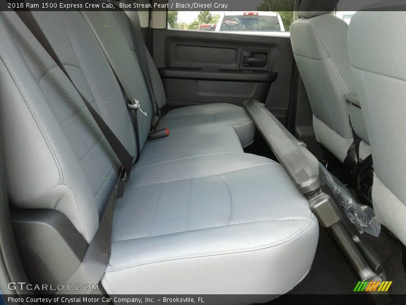 Blue Streak Pearl / Black/Diesel Gray 2018 Ram 1500 Express Crew Cab
