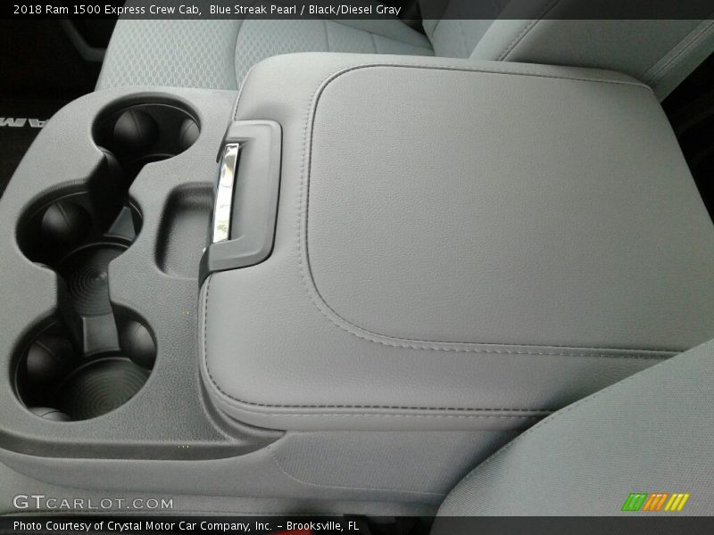Blue Streak Pearl / Black/Diesel Gray 2018 Ram 1500 Express Crew Cab