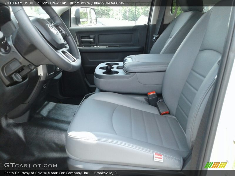 Bright White / Black/Diesel Gray 2018 Ram 3500 Big Horn Crew Cab
