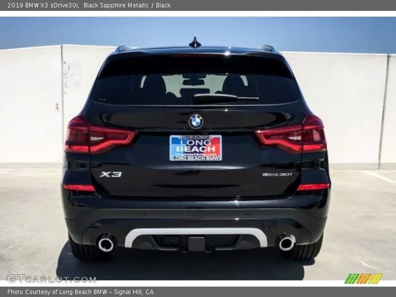 Black Sapphire Metallic / Black 2019 BMW X3 sDrive30i