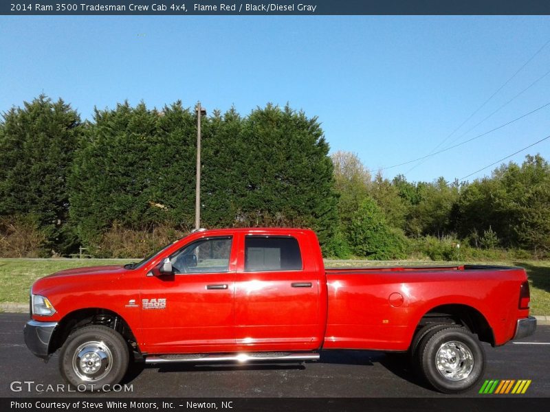 Flame Red / Black/Diesel Gray 2014 Ram 3500 Tradesman Crew Cab 4x4