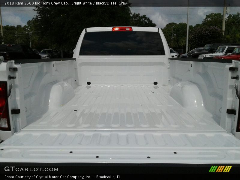 Bright White / Black/Diesel Gray 2018 Ram 3500 Big Horn Crew Cab