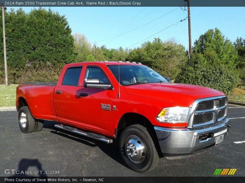 Flame Red / Black/Diesel Gray 2014 Ram 3500 Tradesman Crew Cab 4x4