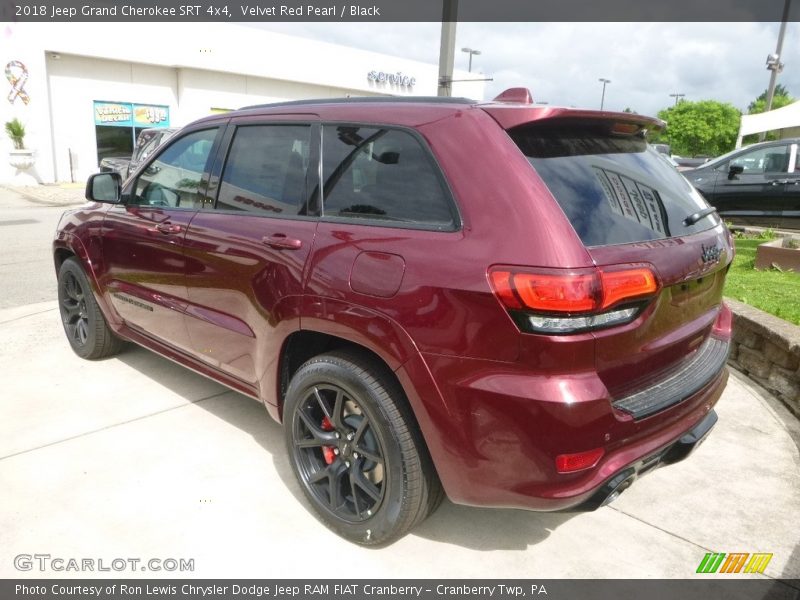 Velvet Red Pearl / Black 2018 Jeep Grand Cherokee SRT 4x4
