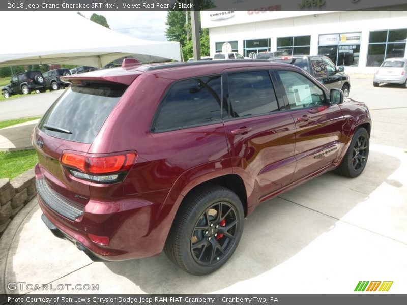Velvet Red Pearl / Black 2018 Jeep Grand Cherokee SRT 4x4