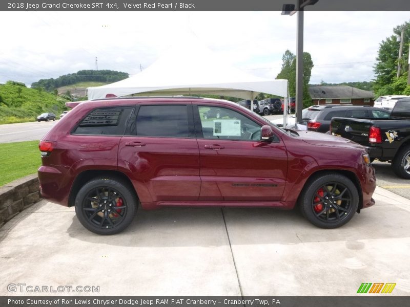 Velvet Red Pearl / Black 2018 Jeep Grand Cherokee SRT 4x4