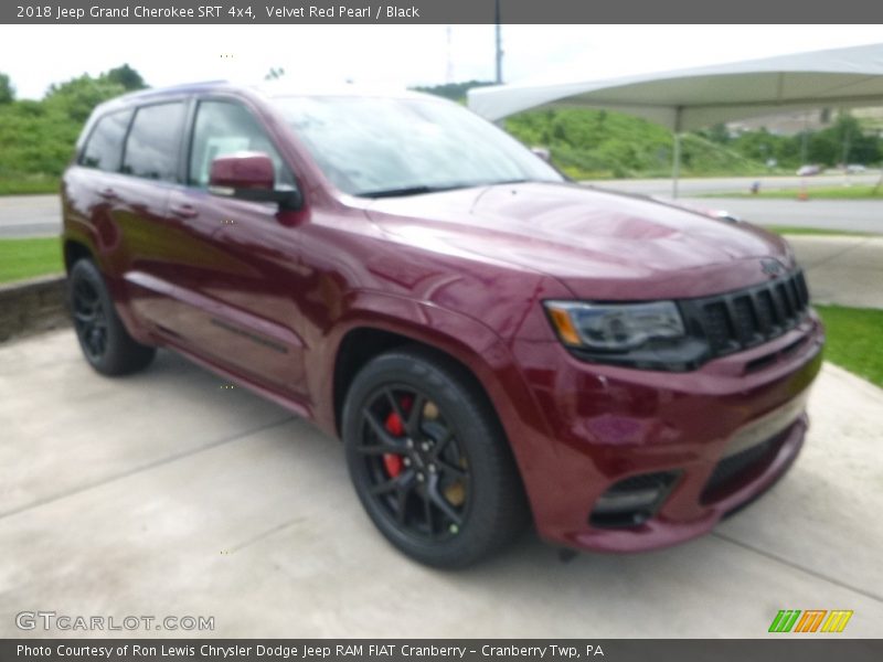 Velvet Red Pearl / Black 2018 Jeep Grand Cherokee SRT 4x4