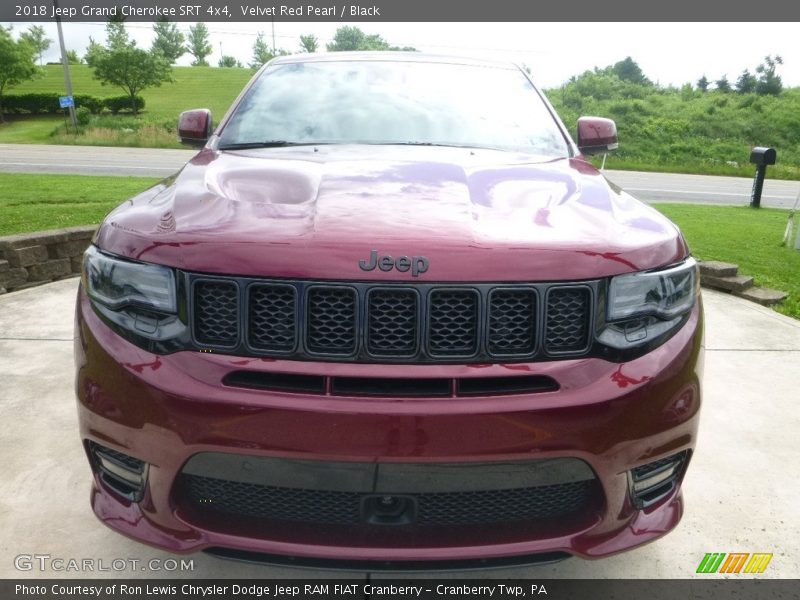 Velvet Red Pearl / Black 2018 Jeep Grand Cherokee SRT 4x4