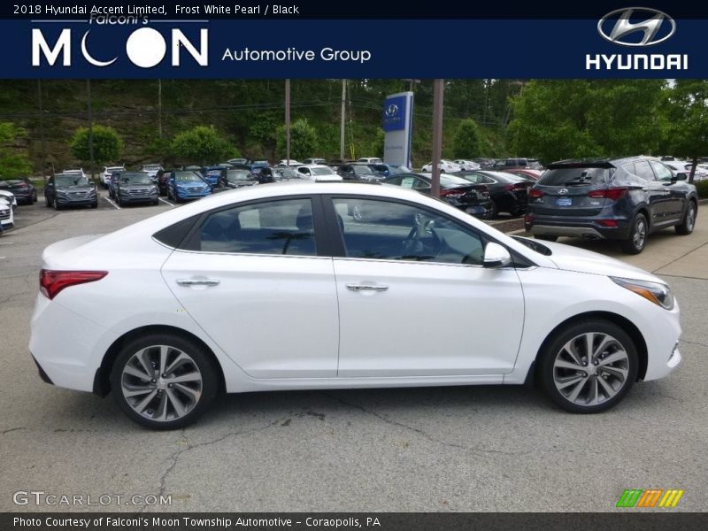 Frost White Pearl / Black 2018 Hyundai Accent Limited