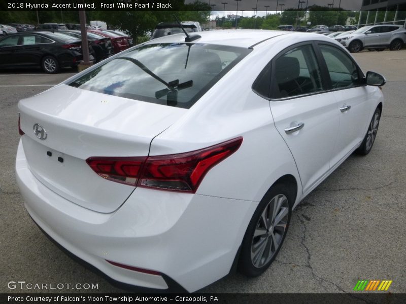 Frost White Pearl / Black 2018 Hyundai Accent Limited