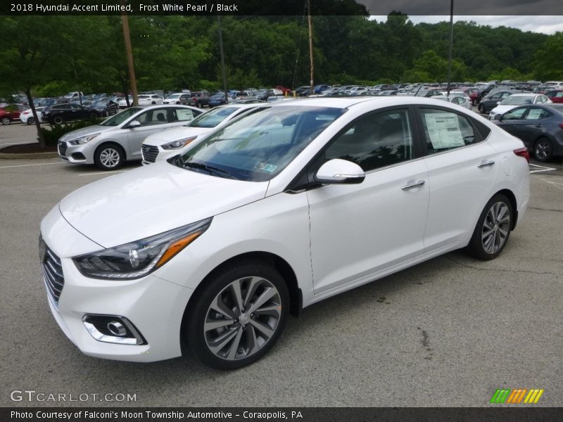 Frost White Pearl / Black 2018 Hyundai Accent Limited