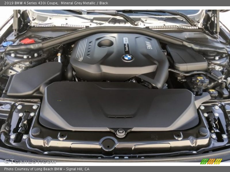 Mineral Grey Metallic / Black 2019 BMW 4 Series 430i Coupe